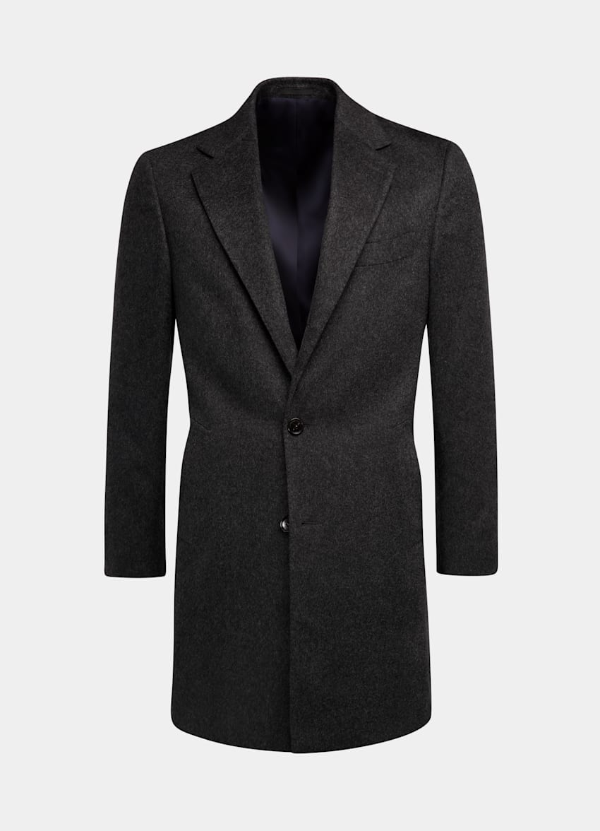 Dark Grey Overcoat Pure Wool Suitsupply Online Store