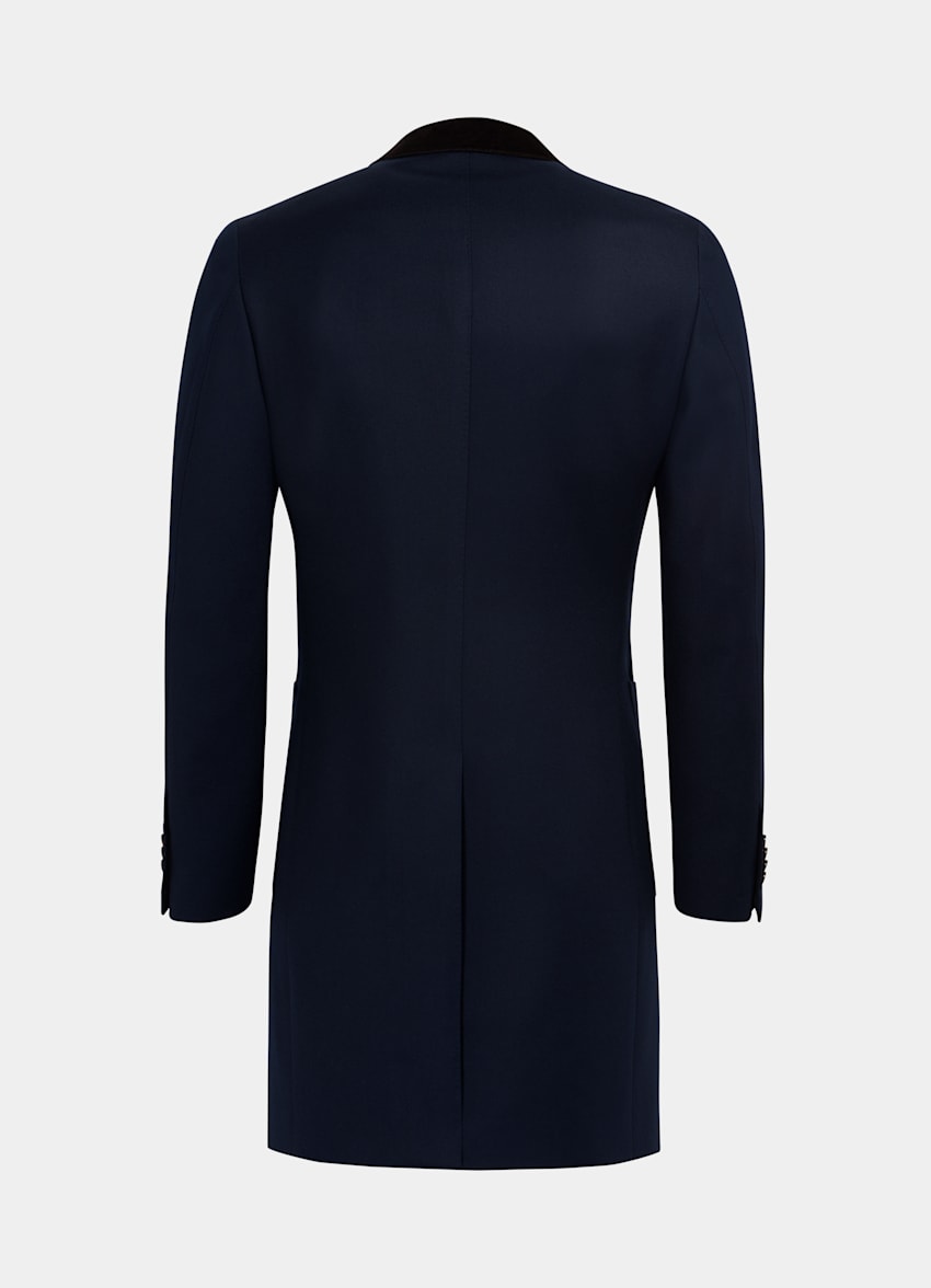 Navy Overcoat | Pure Wool | Suitsupply Online Store