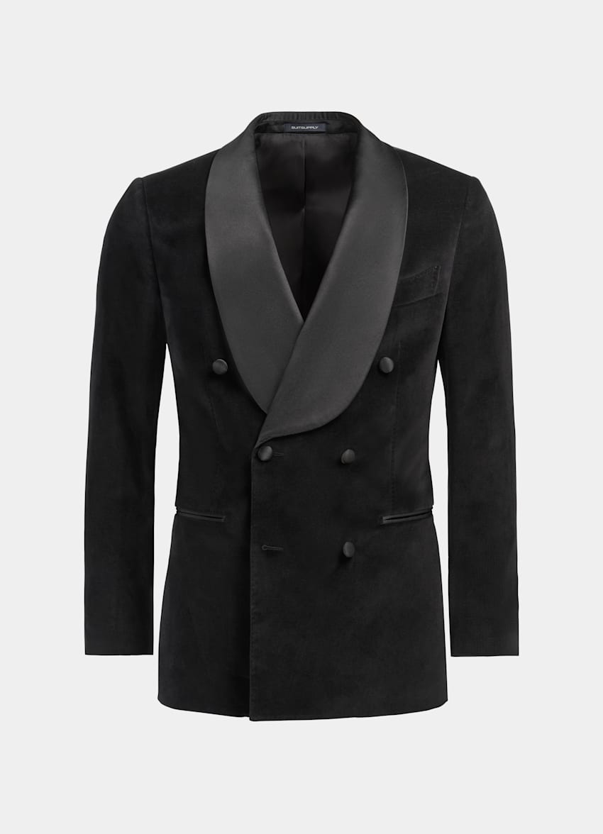 Black Washington Tuxedo Jacket | Cotton Blend Velvet | Suitsupply ...
