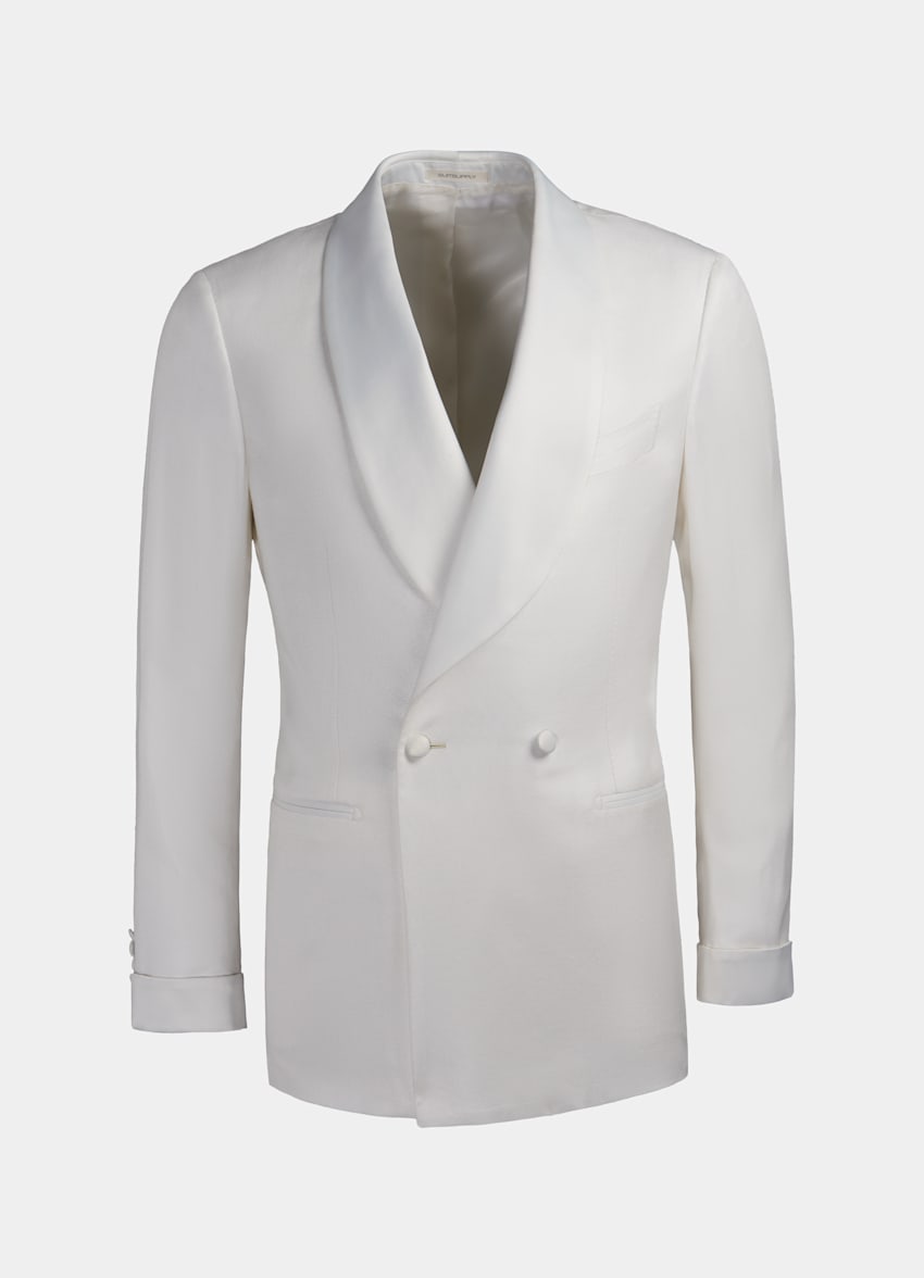 white casual jacket