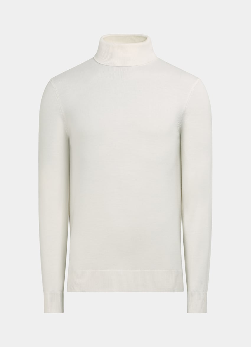 Off-White Turtleneck | Pure Merino Wool | Suitsupply Online Store
