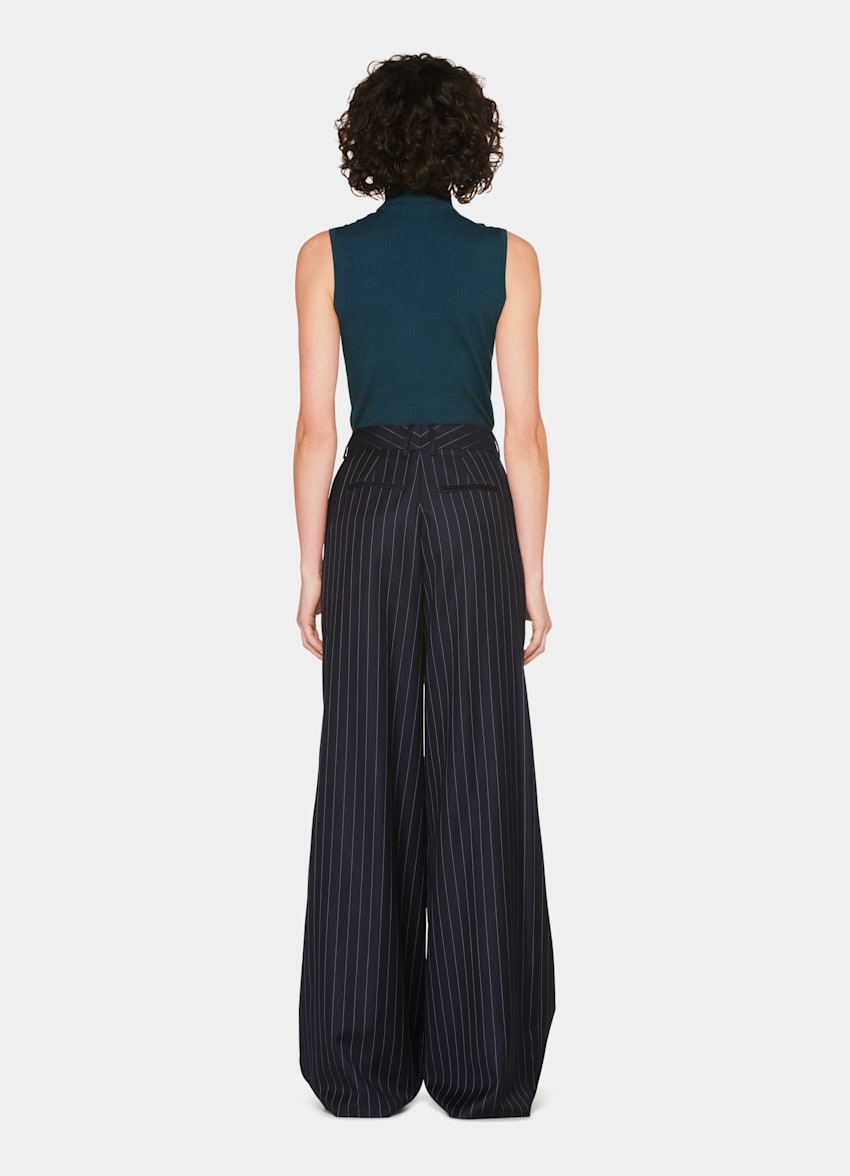 teal mock turtleneck