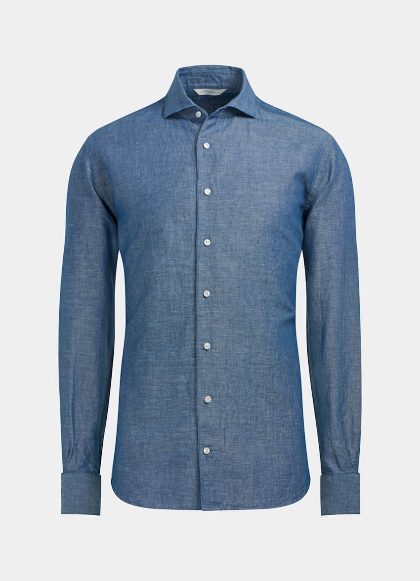 chemise bleue