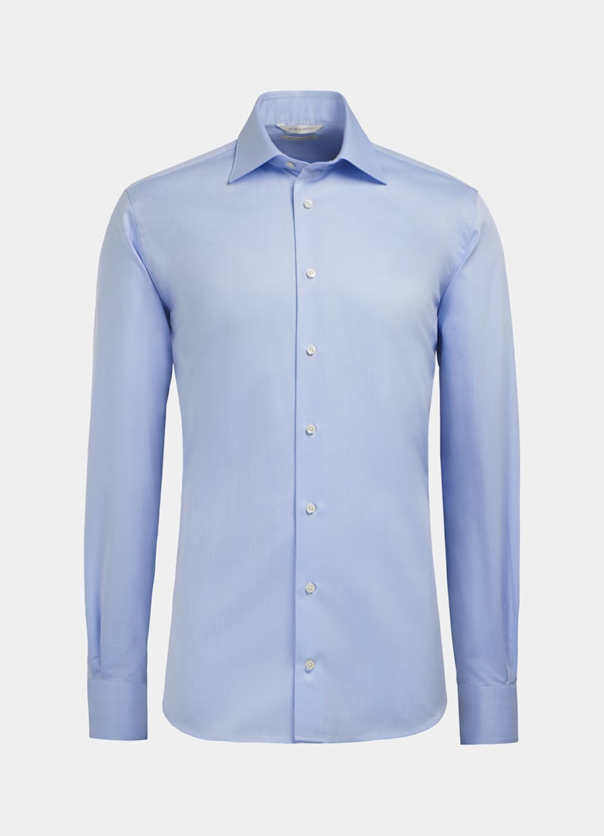 light blue slim fit shirt