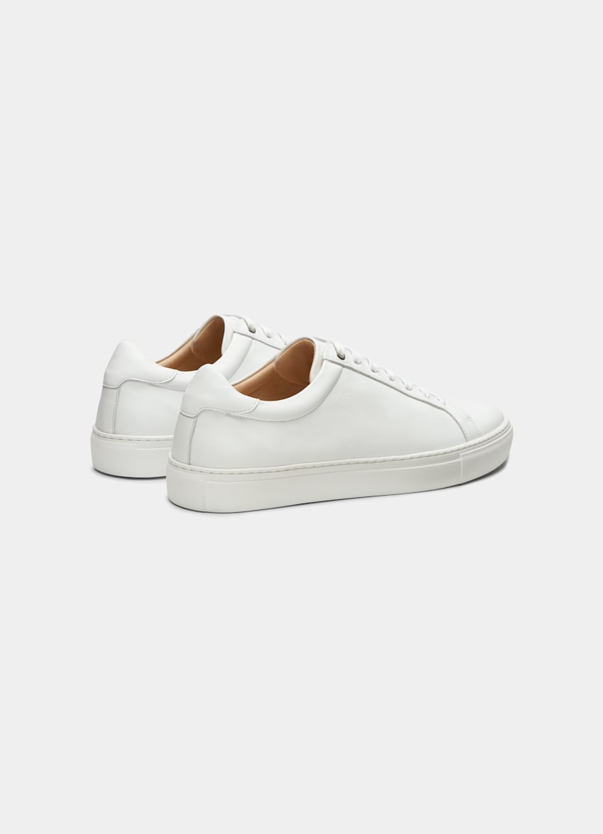 white leather italian sneakers