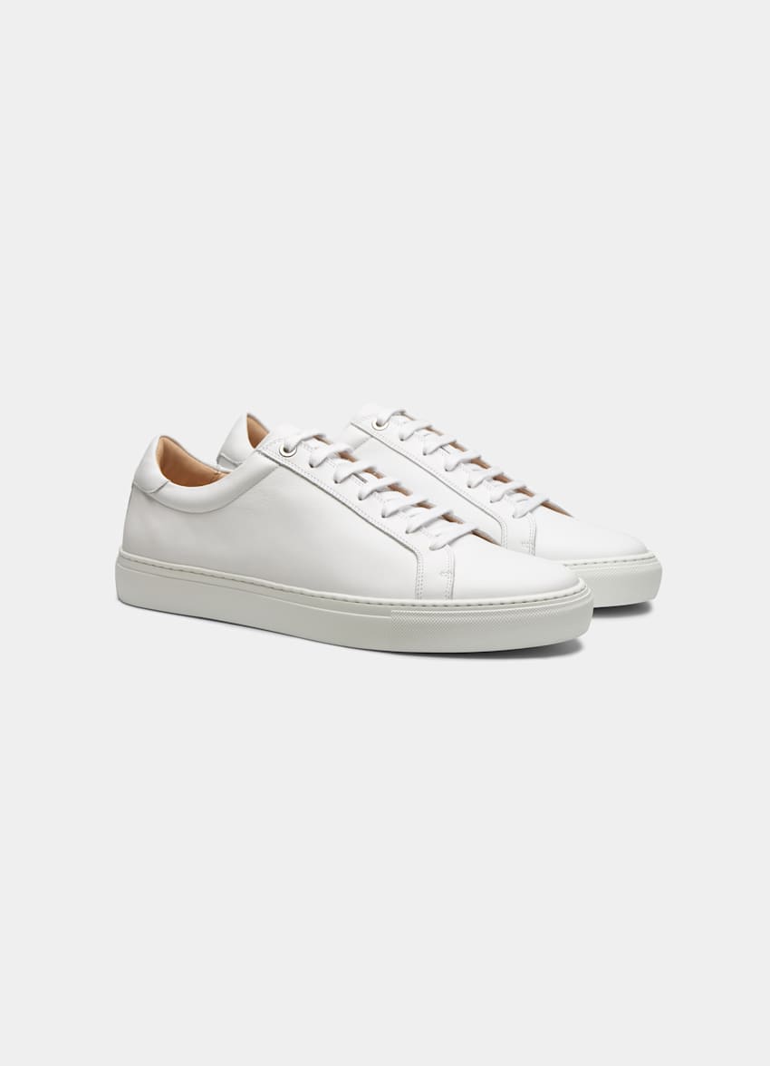 suitsupply white leather sneakers