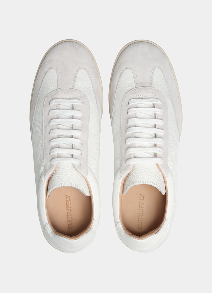 suitsupply white leather sneakers