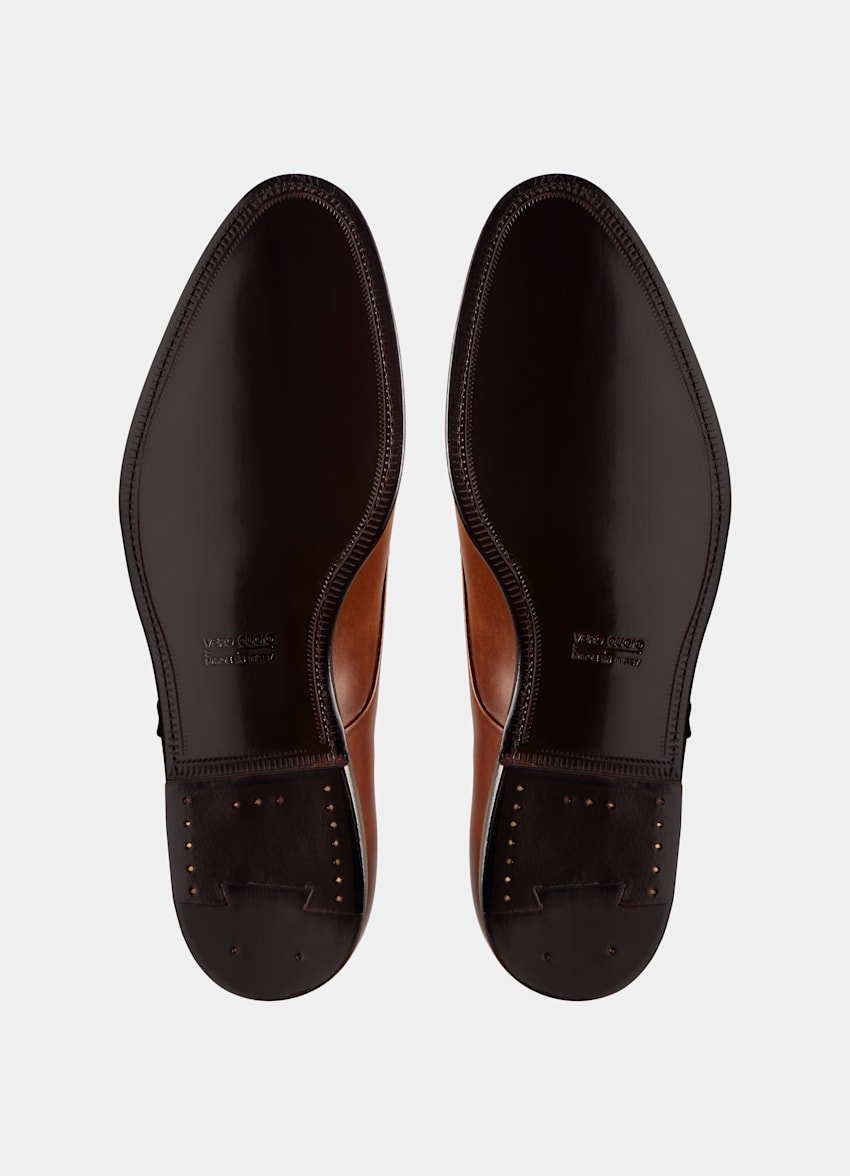 Light Brown Double Monk Strap | Italian Calf Leather | Suitsupply ...