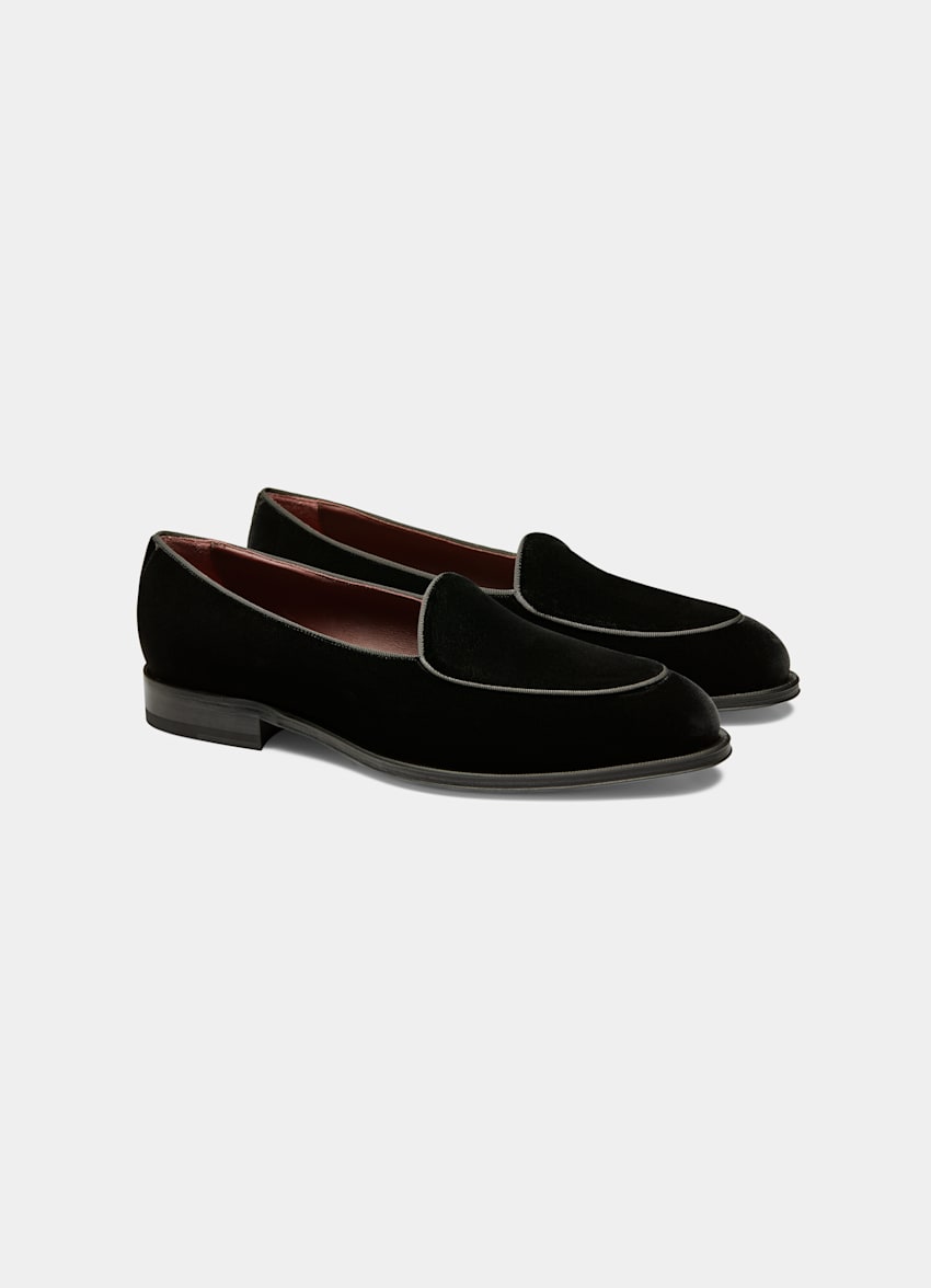 Black Velvet Slippers | Velvet 