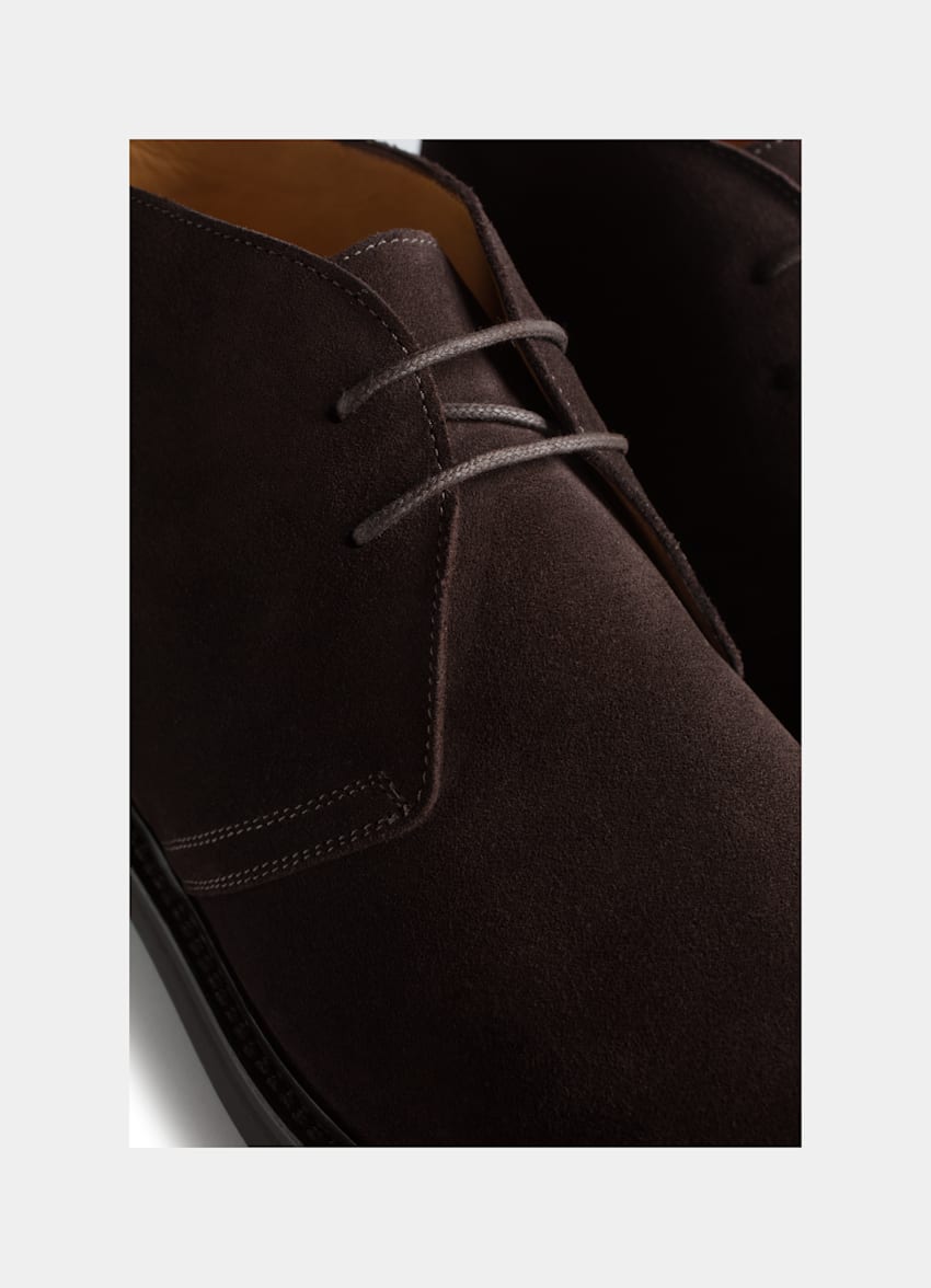 dark brown desert boots