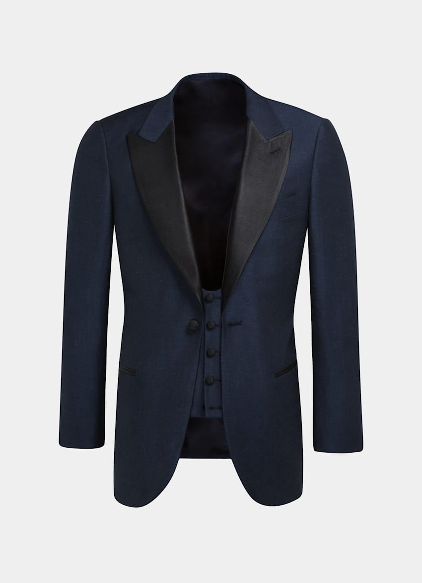 Navy Lazio Tuxedo Suit | Pure Bamboo Three Piece | Suitsupply Online Store