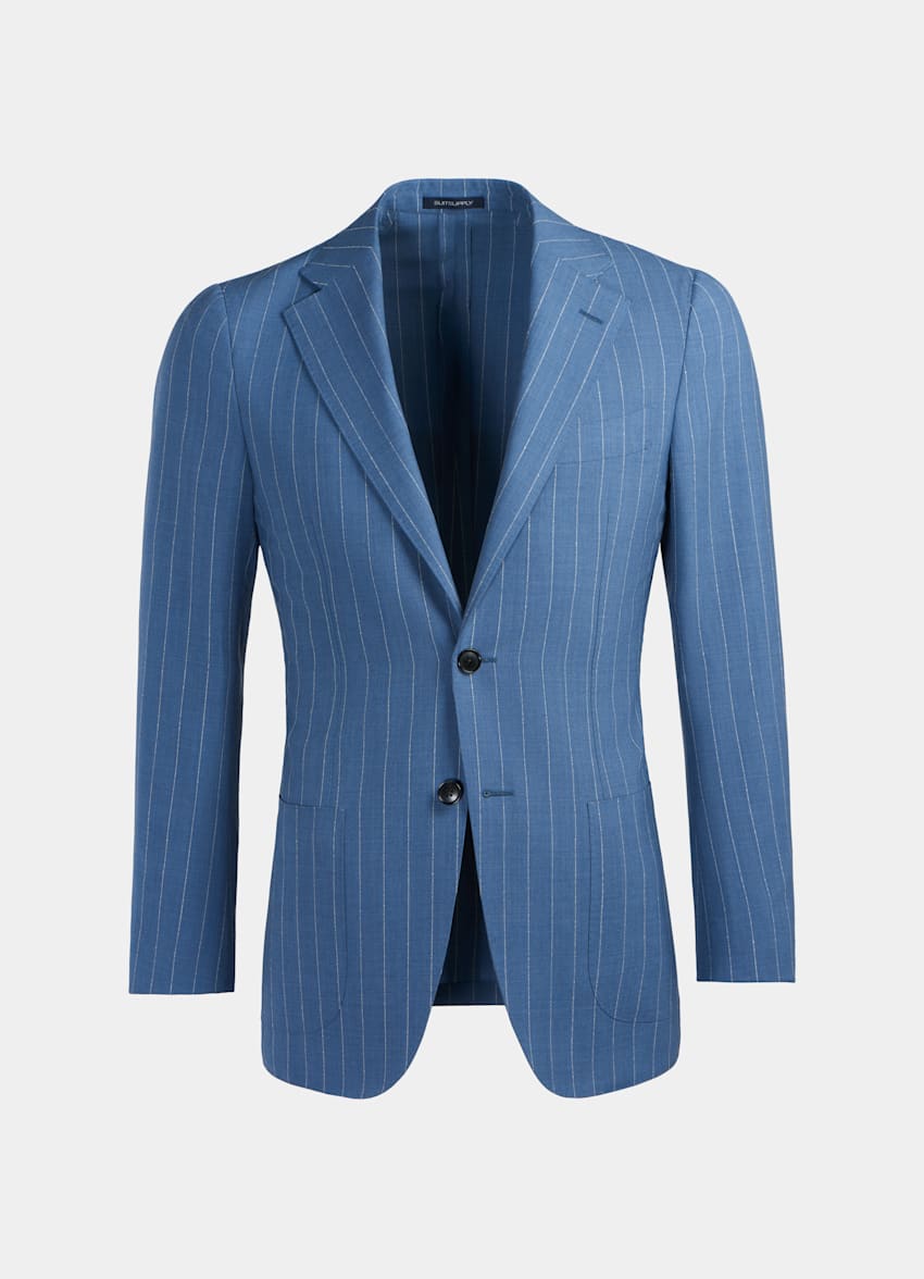 Costume Jort bleu clair à rayures | Pure laine Traveller ...