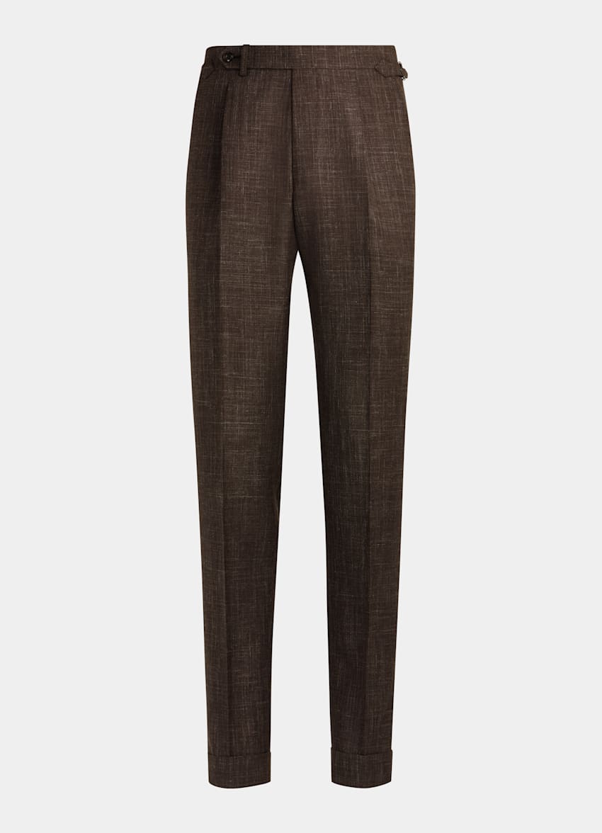 Dark Brown Havana Suit | Wool Silk Linen Three Piece | Suitsupply ...