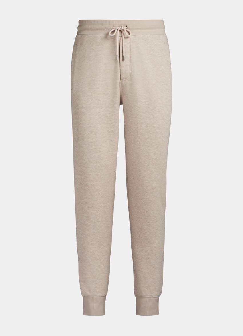 Light Brown Sweatpants Cotton Polyester Suitsupply Online Store