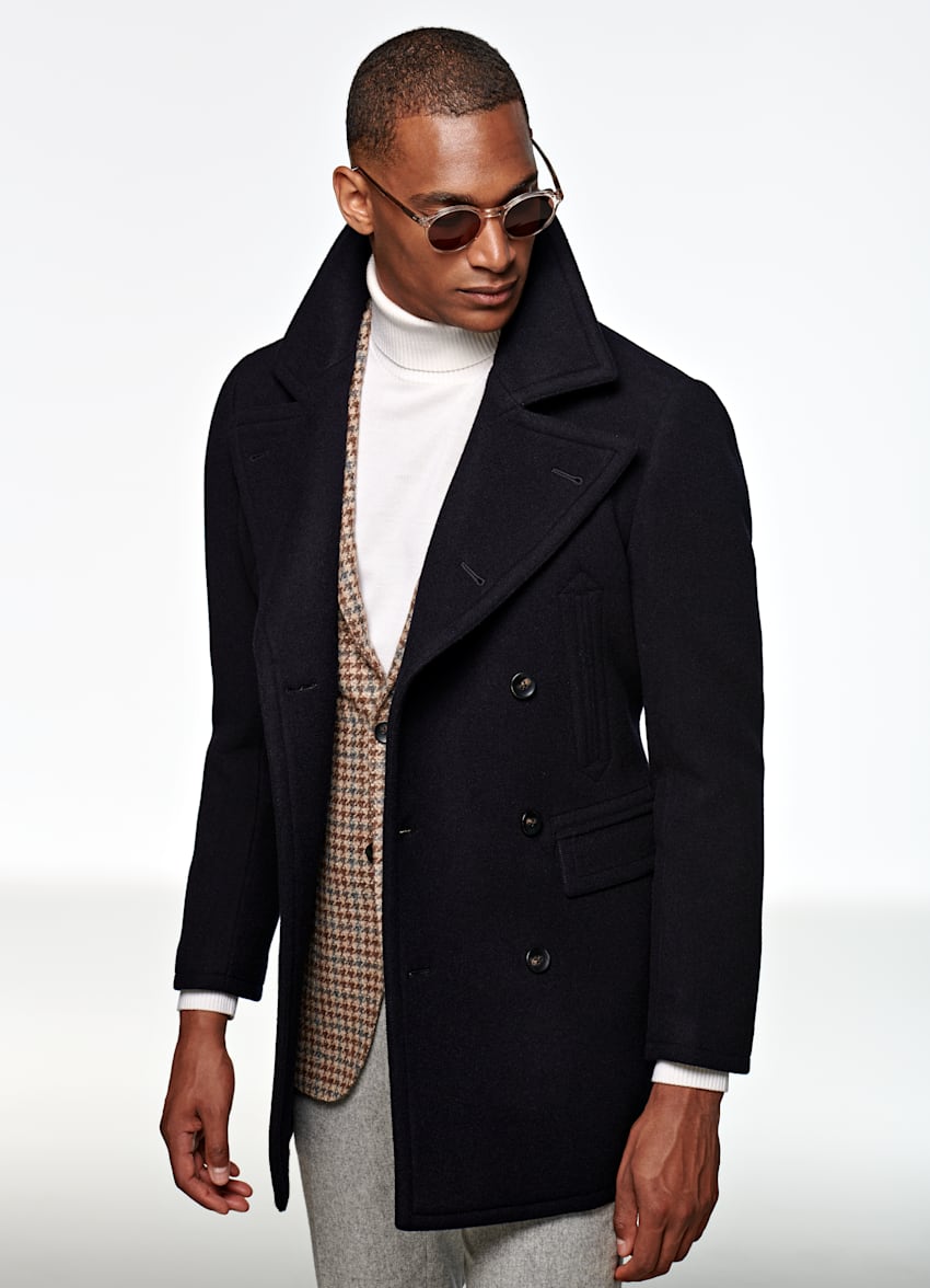 tailored fit peacoat