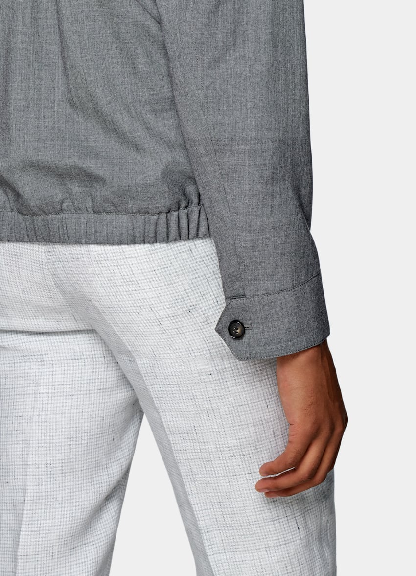 Members only grey bomber jacket Clearance