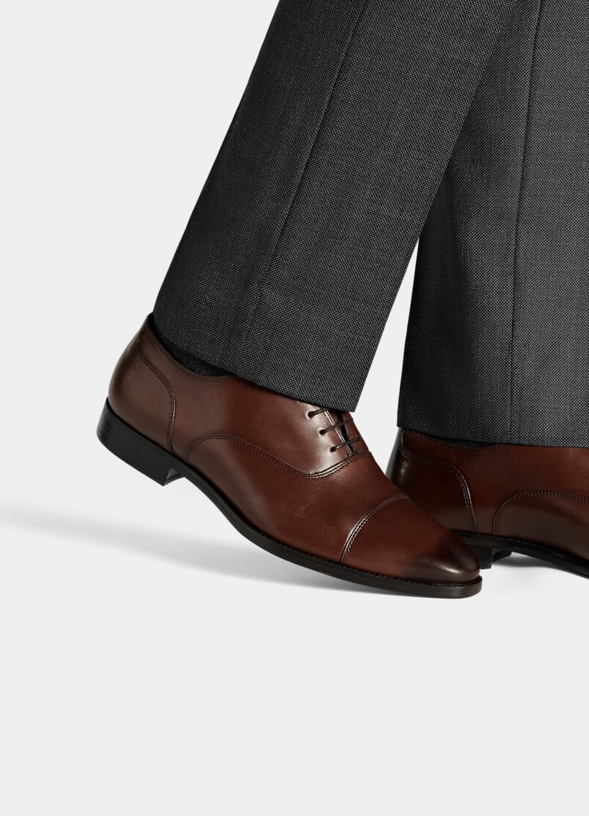 scarpe oxford marroni
