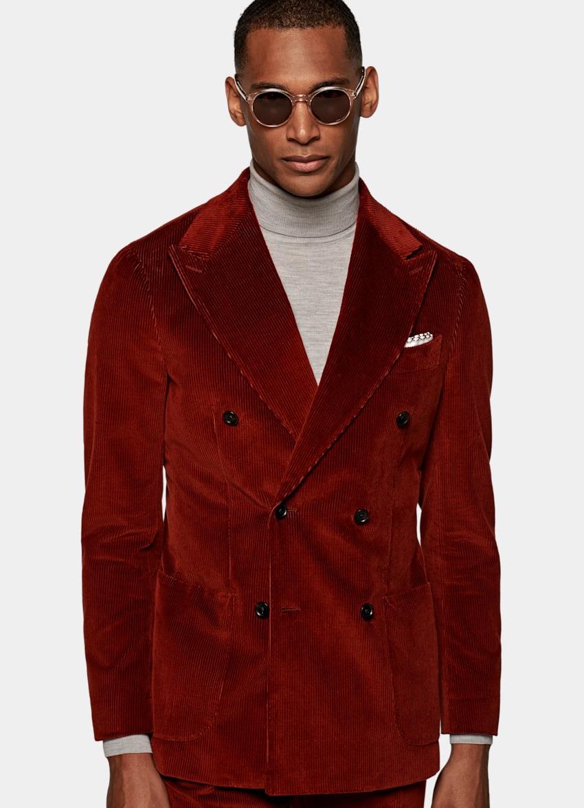 havana 深红色西装