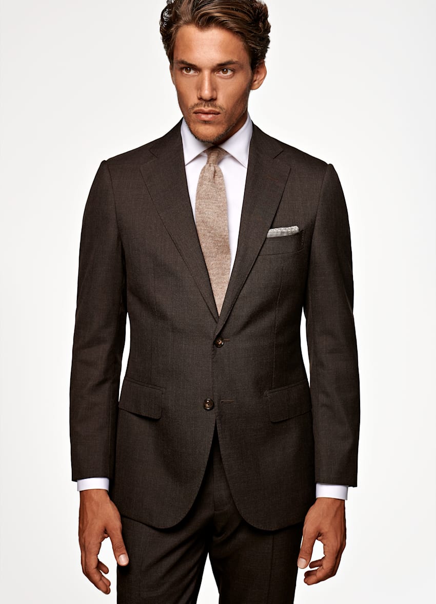 Mid Brown Lazio Suit | Pure Tropical Wool Single Breasted | Suitsupply ...