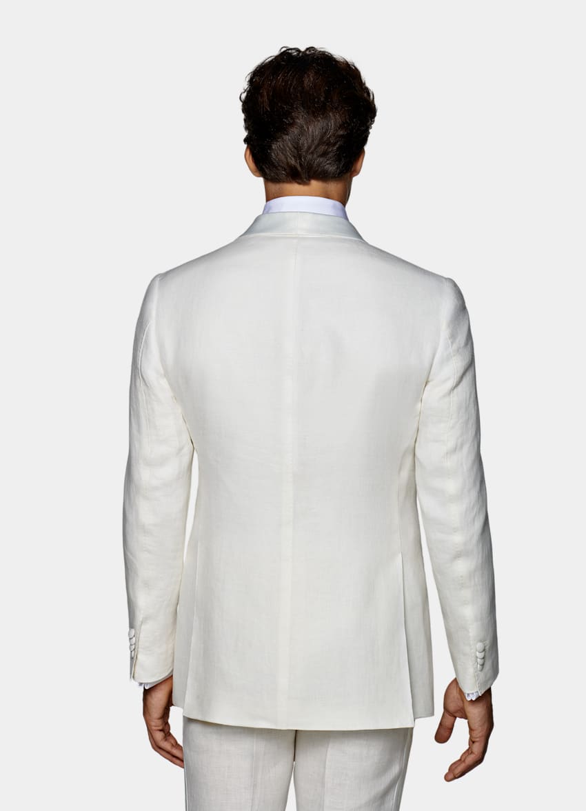 Off-White Havana Tuxedo Suit | Pure Linen Single Breasted | Suitsupply ...
