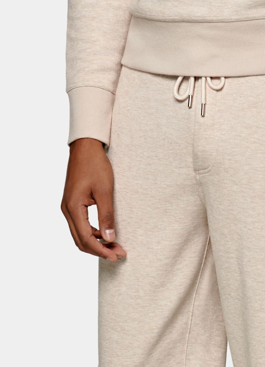 brown cargo sweatpants