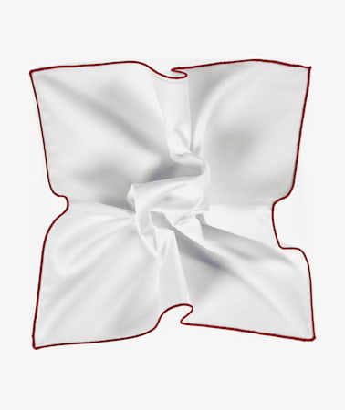 White Pocket Square