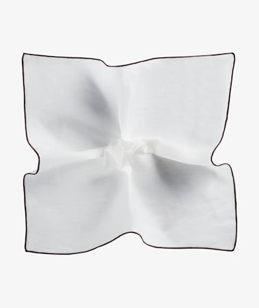 White Plain Pocket Square