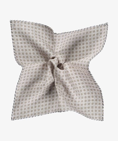 Grey Diamonds Pocket Square