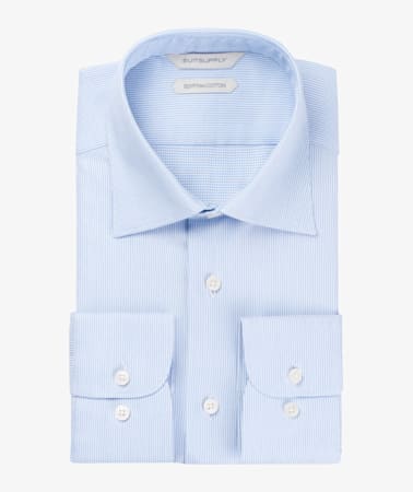 Light Blue Faux Uni Shirt