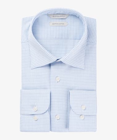 Light Blue Check Shirt