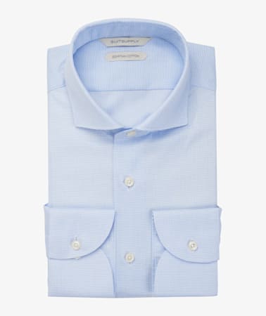 Light Blue Faux Uni Shirt