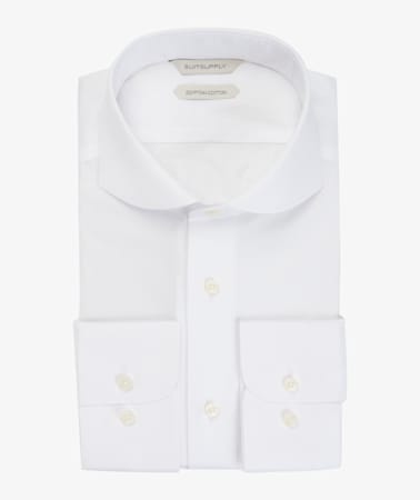 White Herringbone Shirt