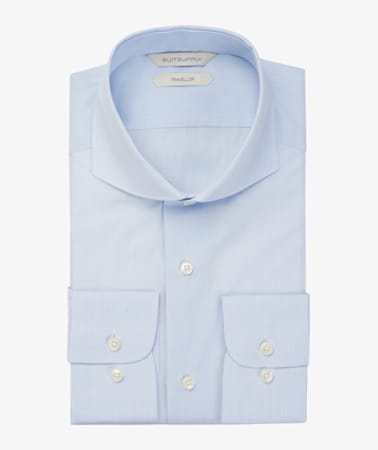 Light Blue Check Traveller Shirt