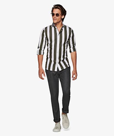 Green Stripe Shirt