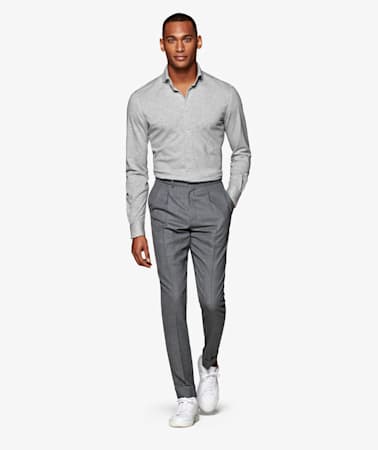 Grey Knitted Shirt