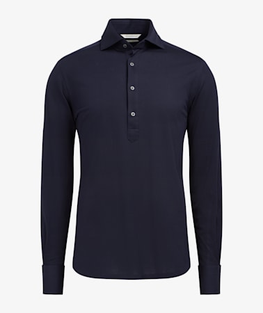 Navy Knitted Popover