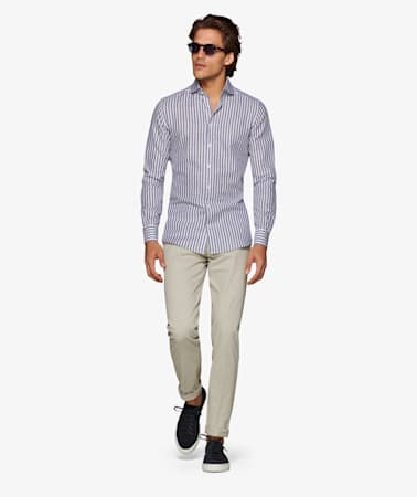 Navy Stripe Shirt