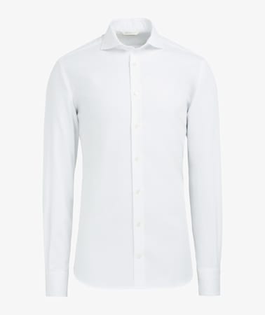 White Faux Uni Shirt