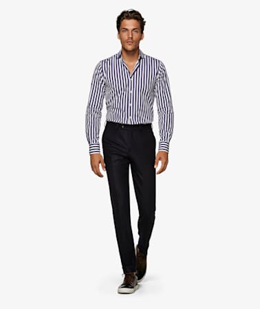 Navy Stripe Shirt