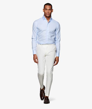 Light Blue Oxford Traveller Shirt