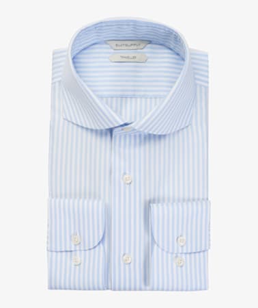 Light Blue Stripe Traveller Shirt