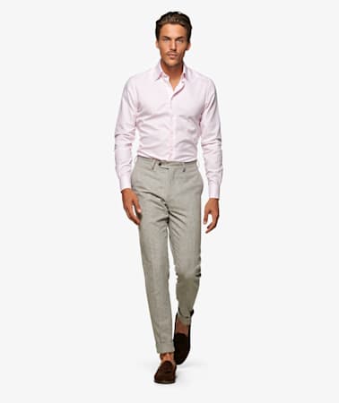 Pink Stripe Oxford Traveller Shirt