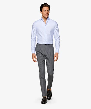 Light Blue Stripe Traveller Shirt