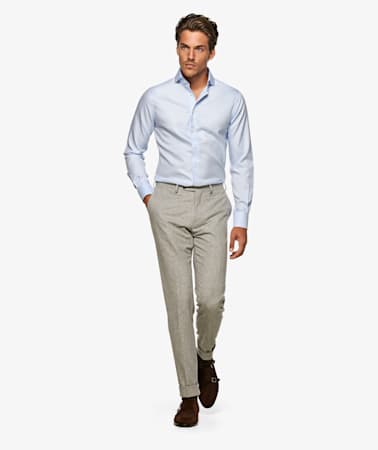 Light Blue Oxford Traveller Shirt