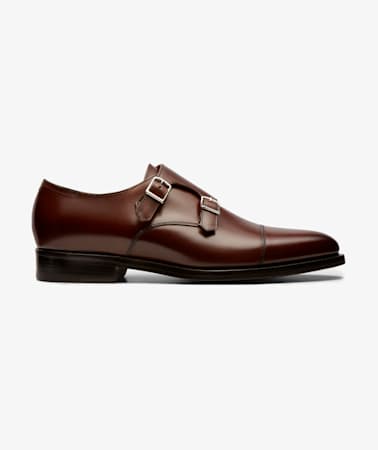 Dark Brown Double Monk Strap