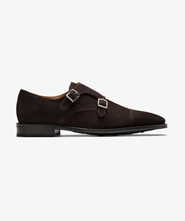 Dark Brown Double Monk Strap