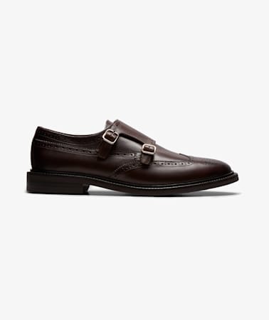 Dark Brown Double Monk Strap