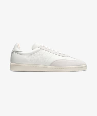white leather italian sneakers