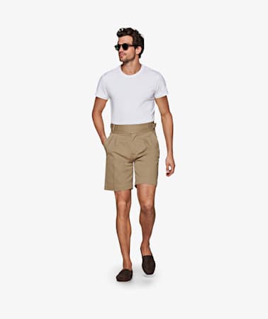 Beige Gurkha Braddon Shorts