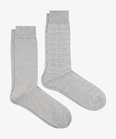 Grey Regular Socks 2 Pack